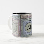 Mit Monogramm Tasse von gestylten Rahmen (Vorderseite Links)