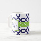 Mit Monogramm Tasse von Gitter und Grosgetreide (Vorderseite Links)