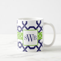 Mit Monogramm Tasse von Gitter und Grosgetreide