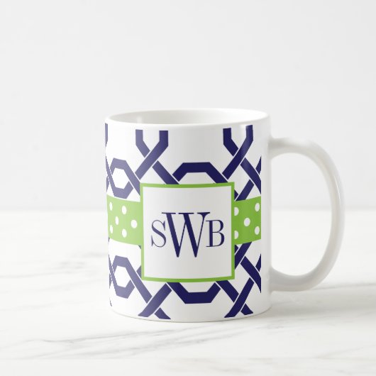 Mit Monogramm Tasse von Gitter und Grosgetreide (Rechts)