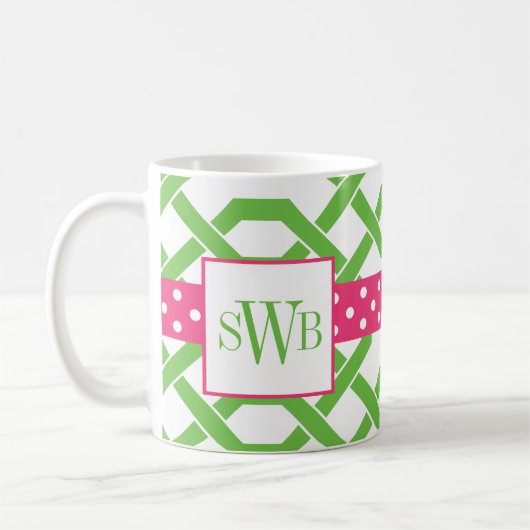 Mit Monogramm Tasse von Gitter und Grosgetreide (Links)