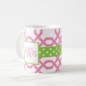 Mit Monogramm Tasse von Gitter und Grosgetreide (Vorderseite Links)