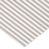 Mit Monogramm Taupe und Weißtafel Tischdecke (Schrägansicht)