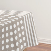 Mit Monogramm Taupe und Weißtafel Tischdecke (Beispiel)