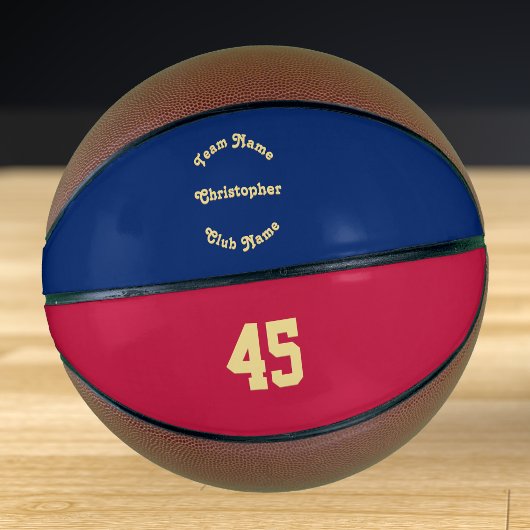 Mit Monogramm Team Club-Spielernummer Basketball