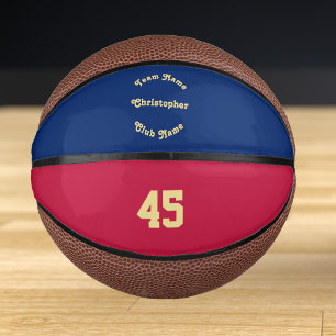 Mit Monogramm Team Club-Spielernummer Mini Basketball