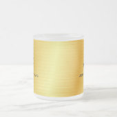 Mit Monogramm Template Elegant Gold Look Trendy Mattglastasse (Mittel)