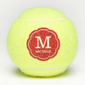 Mit Monogramm Tennisbälle (Vorderseite)
