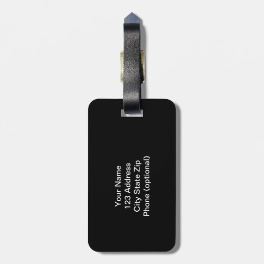 Mit Monogramm Tierdruck des Kuhmustergepäck-Umbaus Gepäckanhänger (Rückseite vertikal)