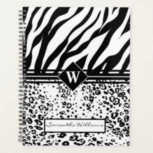 Mit Monogramm Tiermuster Planer