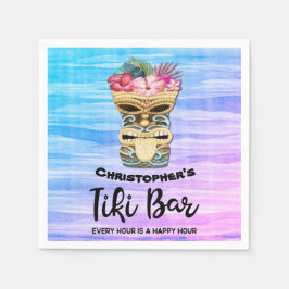 Mit Monogramm Tiki Bar Party Napkins Serviette