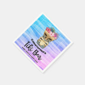 Mit Monogramm Tiki Bar Party Napkins Serviette (Ecke)