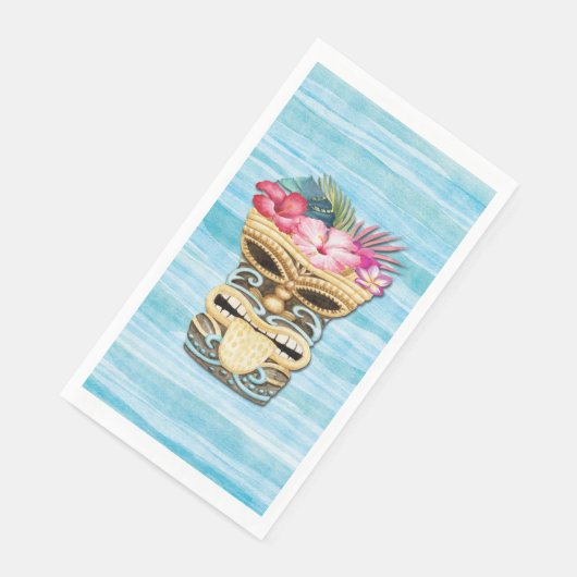 Mit Monogramm Tiki Bar Party Serviette (Ecke)