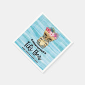 Mit Monogramm Tiki Bar Party Serviette (Ecke)