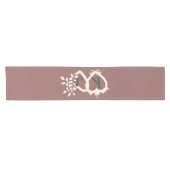 Mit Monogramm Tischläufer - Blushing Champagne (Horizontal)