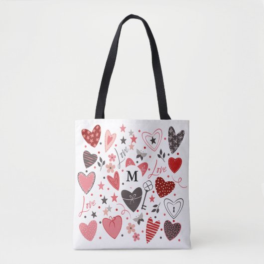 Mit Monogramm Totbeutel Tasche (Vorderseite)