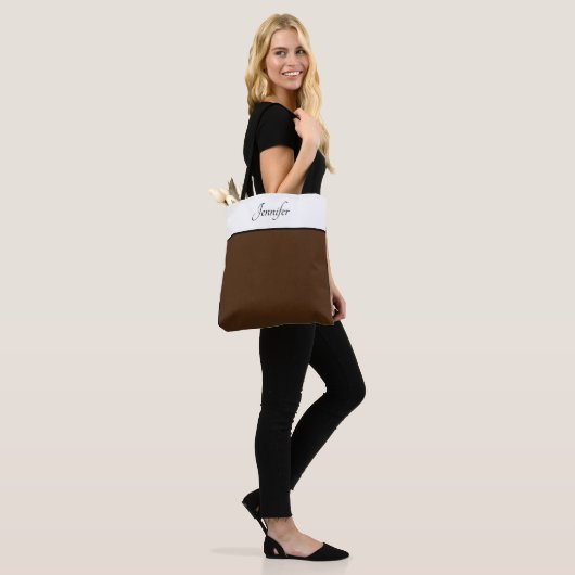 Mit Monogramm Totbeutel Tasche (Am Model)