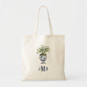 Mit Monogramm Tote Bag Tragetasche (Vorne)