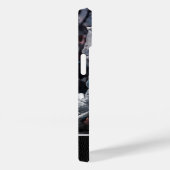 Mit Monogramm Tote Rose Case-Mate iPhone Hülle (Rückseite / Rechts)