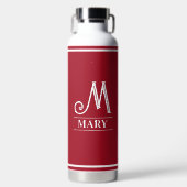 Mit Monogramm Trinkflasche (Vorderseite)
