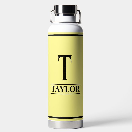 Mit Monogramm Trinkflasche (Rückseite)