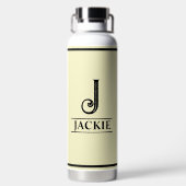 Mit Monogramm Trinkflasche (Rückseite)