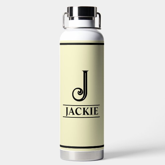Mit Monogramm Trinkflasche (Rückseite)