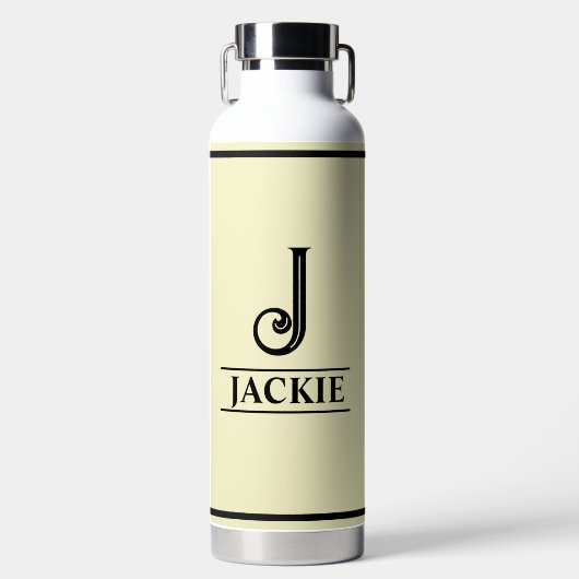 Mit Monogramm Trinkflasche (Vorderseite)