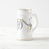 Mit Monogramm Trinkstein Bierglas (VorderseiteRechts)