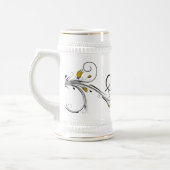 Mit Monogramm Trinkstein Bierglas (Links)