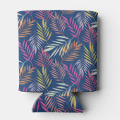 Mit Monogramm tropische Blätter Dosenkühler (Rückseite)