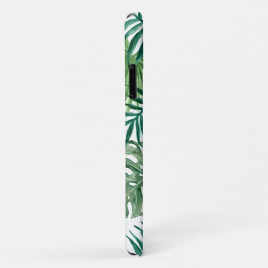 Mit Monogramm Tropisches Jungle Palm Blätter Muste Case-Mate iPhone Hülle (Hinten/Rechts)