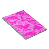 Mit Monogramm TS Pink Camouflage Notizblock (Rechte Seite)