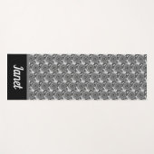 Mit Monogramm Turtle Mandala Yogamatte (Vorderseite (Horizontal))