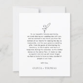 MIT MONOGRAMM Typografie-Script-Foto-Hochzeit im B (Rückseite)