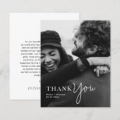 MIT MONOGRAMM Typografie-Script-Foto-Hochzeit im B (Vorne/Hinten)