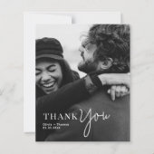 MIT MONOGRAMM Typografie-Script-Foto-Hochzeit im B (Vorderseite)