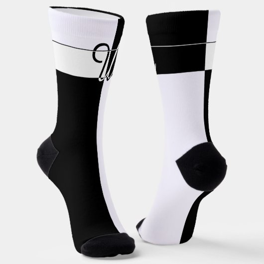 MIT MONOGRAMM U SOCKEN (Gewinkelt)