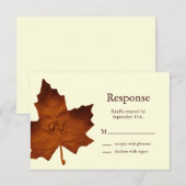 Mit Monogramm UAWG RSVP Karte (Vorne/Hinten)