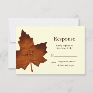 Mit Monogramm UAWG RSVP Karte
