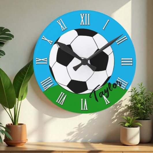Mit Monogramm Uhr für Fußballfans/Fußball