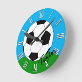 Mit Monogramm Uhr für Fußballfans/Fußball (Winkel)