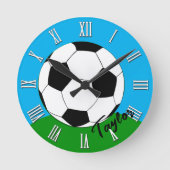 Mit Monogramm Uhr für Fußballfans/Fußball (Vorderseite)