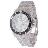 MIT MONOGRAMM Uhren zum 25-jährigen Jubiläum für i (Schrägansicht)