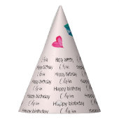 Mit Monogramm Umbrella Girl Partyhütchen (Links)