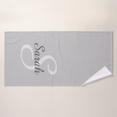 Mit Monogramm und Personalisiert Badehandtuch (Badehandtuch)