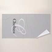 Mit Monogramm und Personalisiert Badehandtuch (Badehandtuch)