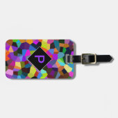 mit Monogramm und Personalisierte Confetti in Jewe Gepäckanhänger (Vorderseite horizontal)