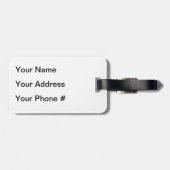 mit Monogramm und Personalisierte Confetti in Jewe Gepäckanhänger (Rückseite horizontal)