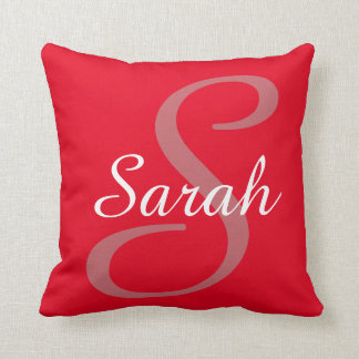 Mit Monogramm und Personalisierter Name Throw Kiss Kissen